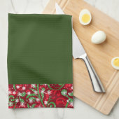 Frohe Weihnachten Geschirrtuch (Viertel Falte)