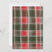 Frohe Weihnachten gestrichen Rot und Grün Karierte (Rückseite)