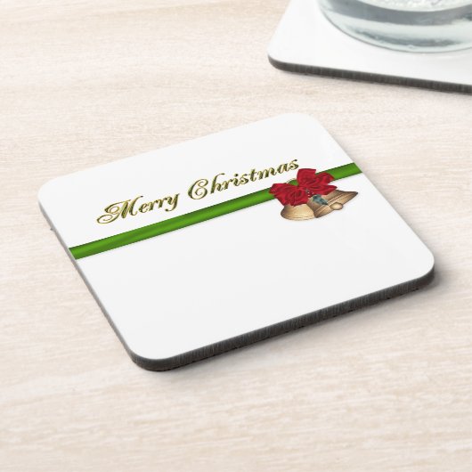 Frohe Weihnachten Getränkeuntersetzer (Linke Seite)