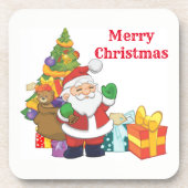 Frohe Weihnachten Getränkeuntersetzer (Vorderseite)