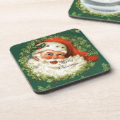 Frohe Weihnachten Getränkeuntersetzer (Linke Seite)