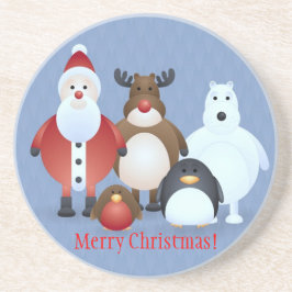 Frohe Weihnachten Getränkeuntersetzer