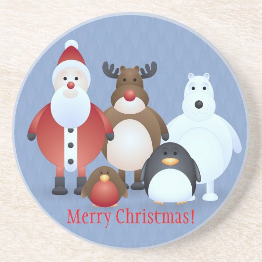 Frohe Weihnachten Getränkeuntersetzer (Vorne)