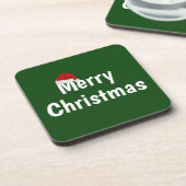 Frohe Weihnachten Getränkeuntersetzer (Linke Seite)