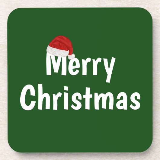 Frohe Weihnachten Getränkeuntersetzer (Vorderseite)