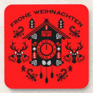 Frohe Weihnachten Getränkeuntersetzer
