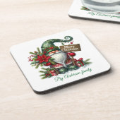 Frohe Weihnachten Getränkeuntersetzer (Linke Seite)