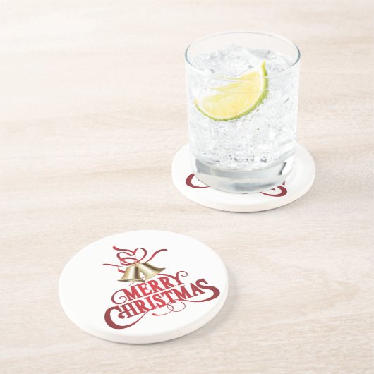 Frohe Weihnachten Getränkeuntersetzer (Seite)