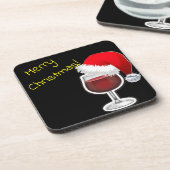 Frohe Weihnachten Getränkeuntersetzer (Linke Seite)