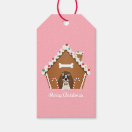 Frohe Weihnachten Gingerbread Dog House Geschenkanhänger