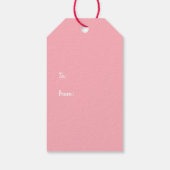 Frohe Weihnachten Gingerbread Dog House Geschenkanhänger (Rückseite)