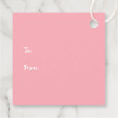 Frohe Weihnachten Gingerbread Dog House Geschenkanhänger (Rückseite)