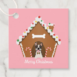 Frohe Weihnachten Gingerbread Dog House Geschenkanhänger