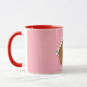 Frohe Weihnachten Gingerbread Dog House Tasse (Links)