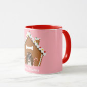 Frohe Weihnachten Gingerbread Dog House Tasse (VorderseiteRechts)