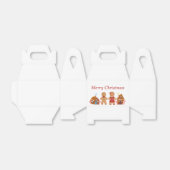 Frohe Weihnachten Gingerbread Geschenkschachtel (Ungefaltet)