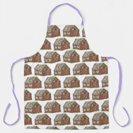 Frohe Weihnachten Gingerbread House Happy Holidays Schürze