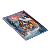 Frohe Weihnachten Gingerbread House Personalisiert Notizblock (Rechte Seite)