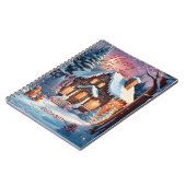 Frohe Weihnachten Gingerbread House Personalisiert Notizblock (Linke Seite)