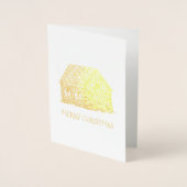 Frohe Weihnachten Gingerbread House Weihnachten We Folienkarte (Vorderseite)