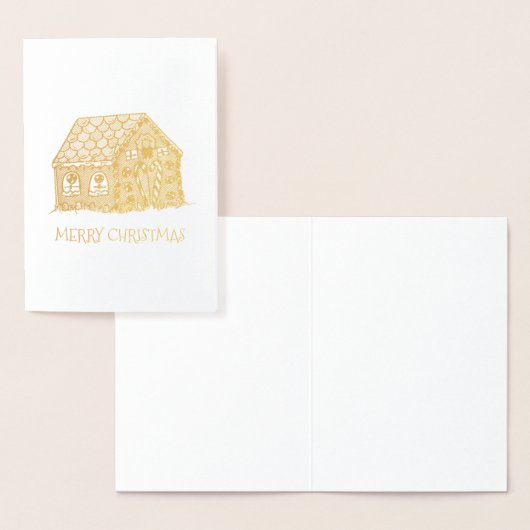 Frohe Weihnachten Gingerbread House Weihnachten We Folienkarte (Anzeige)