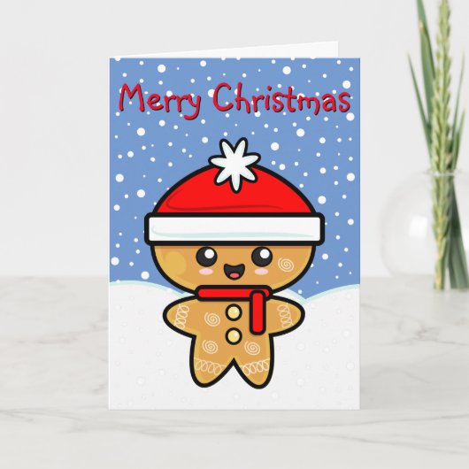 Frohe Weihnachten Gingerbread Man (Vorderseite)