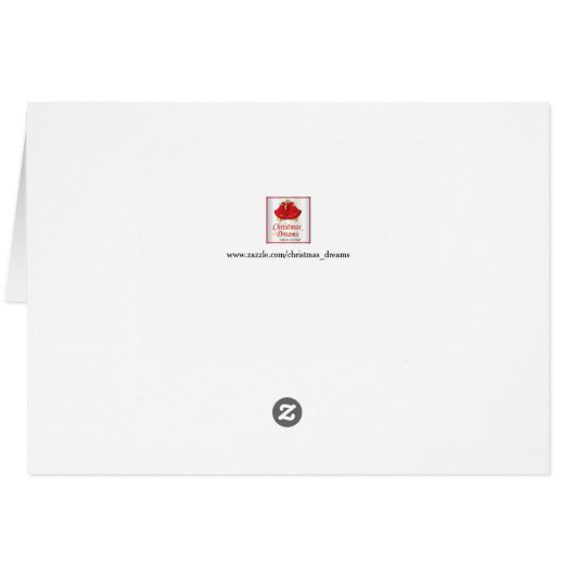 Frohe Weihnachten Gingerbread Man (Rückseite Horizontal)