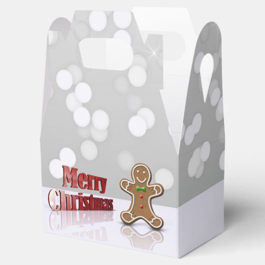 Frohe Weihnachten Gingerbread Man Geschenkschachtel (Geöffnet)