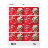 Frohe Weihnachten Gingerbread Man Gift Tags (Vorne)