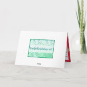 Frohe Weihnachten Gingerbread Man Holiday Rezept Karte (Rückseite)