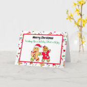 Frohe Weihnachten Gingerbread Man Holiday Rezept Karte (Gelbe Blume)