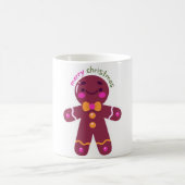 Frohe Weihnachten Gingerbread Man Kaffeetasse (Mittel)