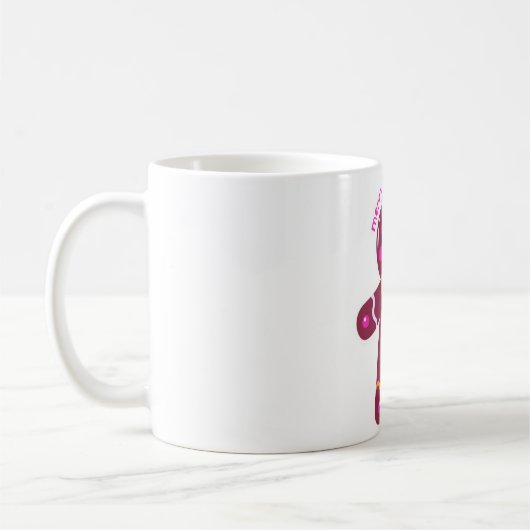 Frohe Weihnachten Gingerbread Man Kaffeetasse (Links)
