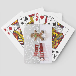Frohe Weihnachten Gingerbread Man Spielkarten