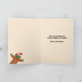 Frohe Weihnachten Gingerbread Mann im Gesicht Mask (Innenseite)