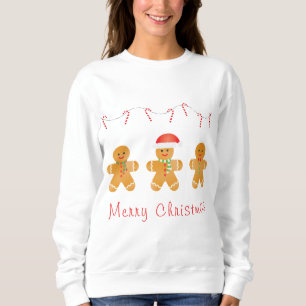 Frohe Weihnachten Gingerbread Männer Sweatshirt
