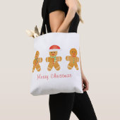 Frohe Weihnachten Gingerbread Männer Tasche (Von Nahem)