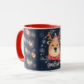 Frohe Weihnachten Gingerbread Tasse (Vorderseite Links)
