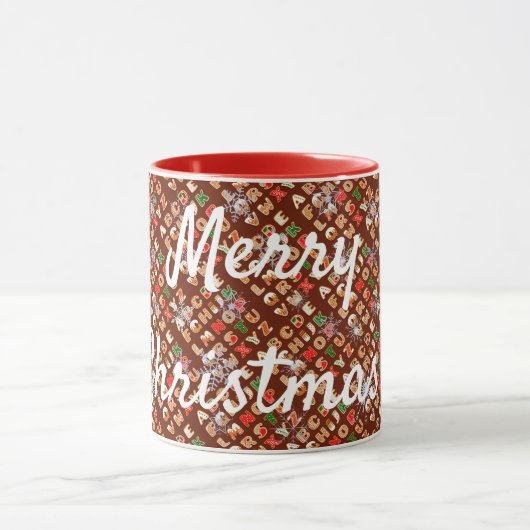 Frohe Weihnachten Gingerbread Tasse (Zentrum)