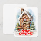frohe weihnachten gingerhouse-design (Vorne/Hinten)