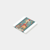 Frohe Weihnachten Giraffe Post-it Klebezettel (angewinkelt)