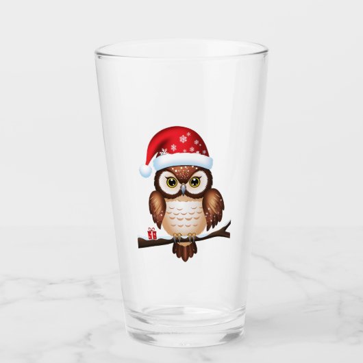 Frohe Weihnachten Glas (Vorderseite)