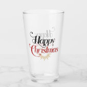 Frohe Weihnachten Glas (Rückseite)