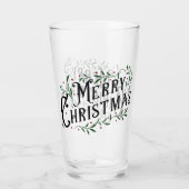 Frohe Weihnachten Glas (Rückseite)