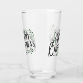 Frohe Weihnachten Glas (Rechts)