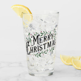 Frohe Weihnachten Glas