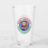 Frohe Weihnachten Glas (Vorderseite)