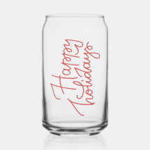 Frohe Weihnachten Glas | Festliches Feiertags-Trin