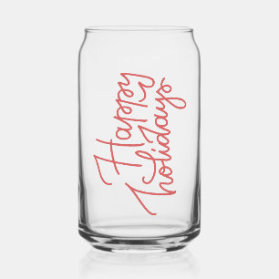 Frohe Weihnachten Glas   Festliches Feiertags-Trin