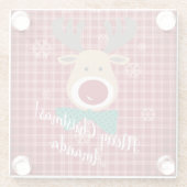 Frohe Weihnachten! Glasuntersetzer (Rückseite)